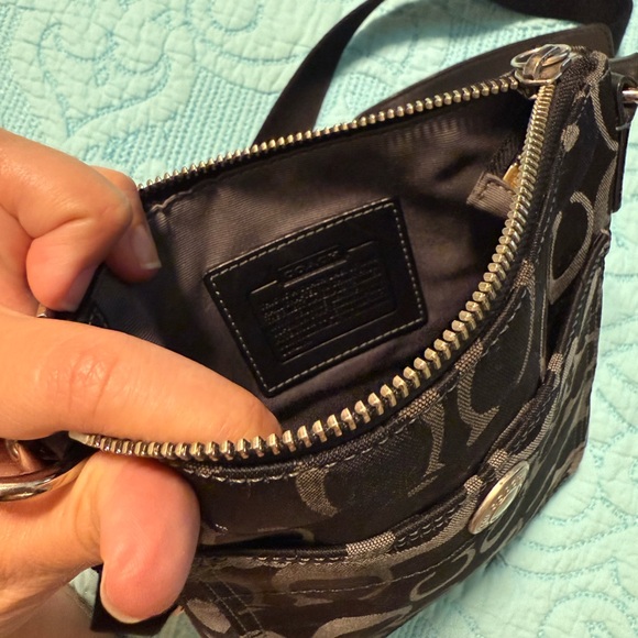 Coach Black and Gray Crossbody Bag - Picture 4 of 4